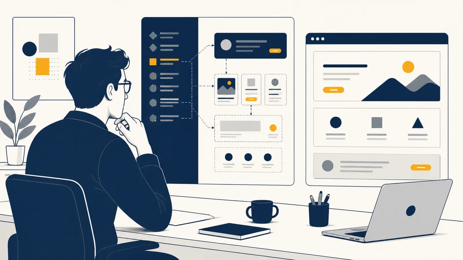 A developer reviews an AI-generated web interface beside its component code and browser preview.