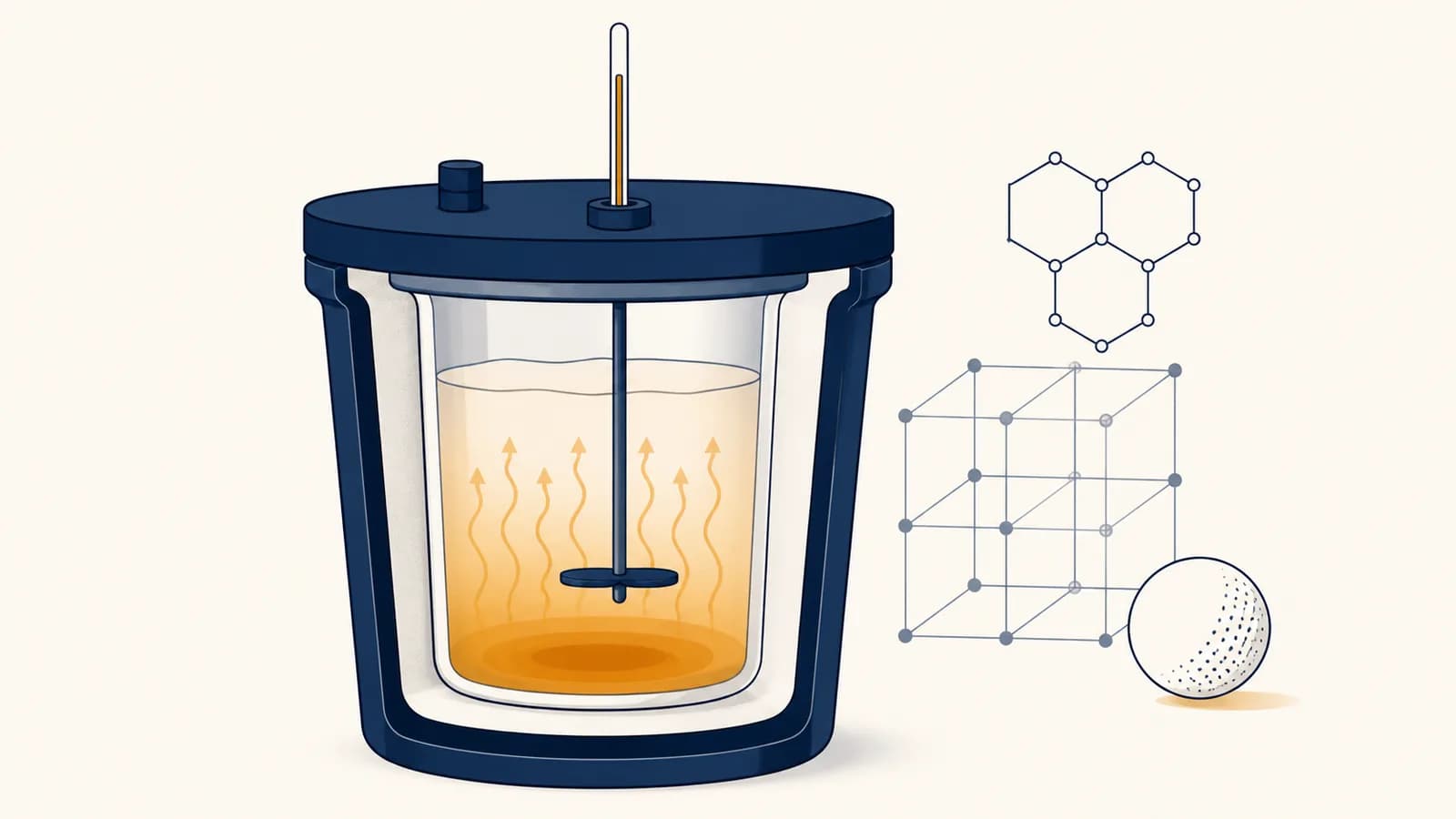 An insulated calorimeter measures the temperature change caused by a chemical reaction.