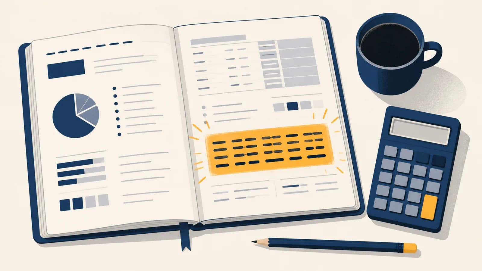 Napkin Math That Can Save Six Figures An open notebook shows a cost estimate beside a calculator, pencil, coffee cup, and highlighted six-figure error.